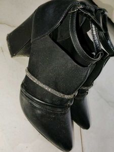 Black Ankle Strap Heels