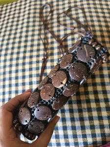 Coconut Shell Crossbody Bag