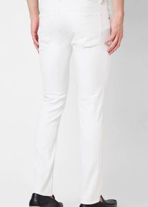 Stylish White Slim Fit Jeans