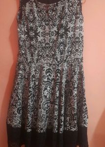 Black & White Print Dress