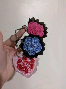 Rose Bouquet Keychain