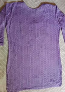Purple Embroidered Top