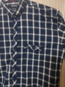 Urban Plus Blue Checked Shirt