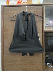 Black Halter Top