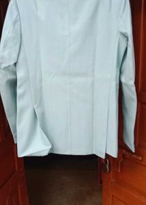 Sku Blue Party Wear Coat