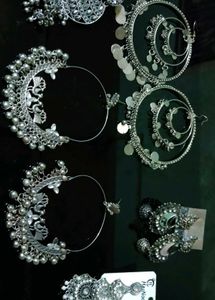 Silver Earrings Set