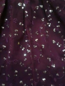 Kids Purple Georgette Sequin Work Churidar