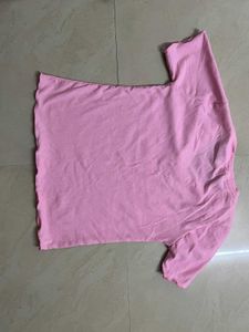 Pink V-Neck Tee