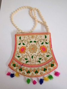 Embroidered Sling Bag