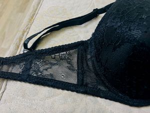 Elegant Lace Black Bra