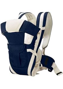 Adjustable Comfortable Baby Carrier Cum Kangaroo Bag/Baby Carry Sling/ Back/Front Carrier For Baby With Safety Belt And Buckle Straps-Elegant Classy Navy Blue Baby Carrier