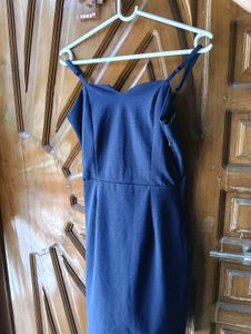 Olive Green Ruffle Dress Blue Bodycon