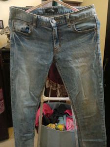 Zara Woman Distressed Skinny Jeans - Size 2