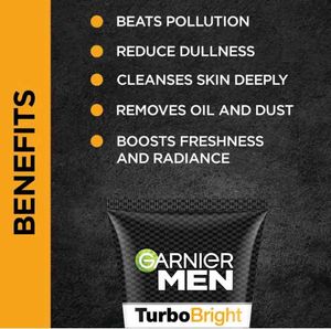 Garnier Men TurboBright Face Wash
