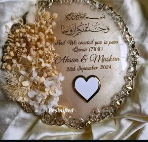 Resin Handmade Wedding Plaque