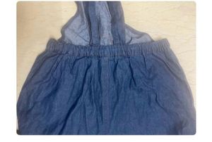 Wide leg Dungarees in Very Soft Comfortable Denim