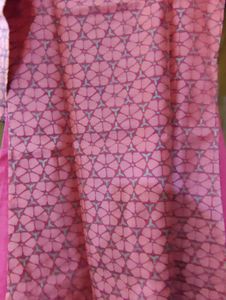 Orange Embellished Kurta