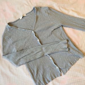 Ribbed Knit Cardigan