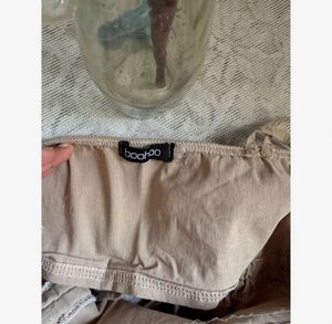 Beige Gather Up Top