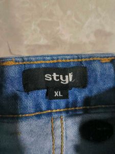 Stylii Blue Wide Leg Jeans