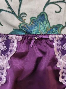 Vintage Purple Lace Panties