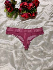 PINK Velvet Thong