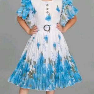 Cute Floral Girls Dress