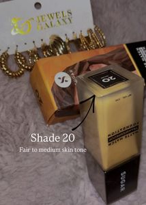 Gold Loop earrings + Sugar Matte Foundation