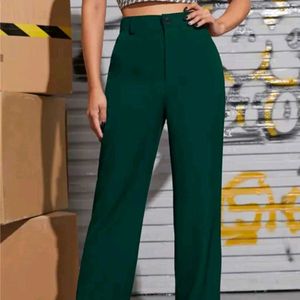 Green Wide Leg Pants