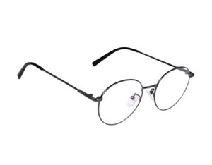 Grey Metal Round Glasses