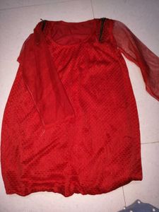 Red Ethnic Kurta