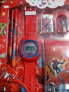 Spiderman Watch  And Study Set