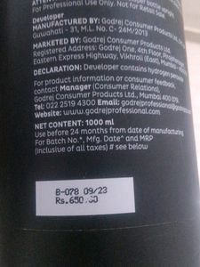 Godrej Professional Oil Infused Developer 1000