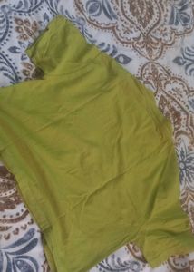 Olive Green Crop  T Shirt