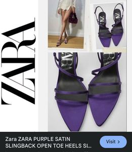 Zara Satin Sling back Heel