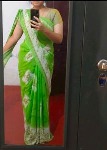 Green 💚 Saree