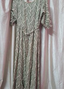 Patterned Midi Dress