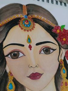 Radharani Drawing