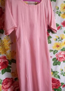 Pink Sweetheart Neck Kurti! 🩷