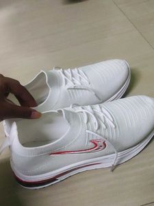 White Knit Sneakers