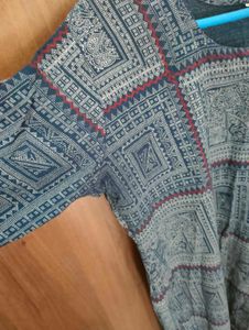 Printed Blue Kurta💙