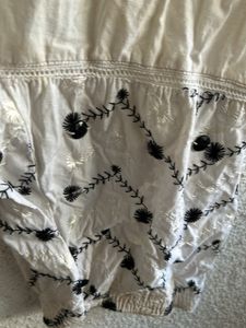 Beautiful Salwaar White With Stones Design Bottom