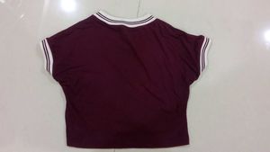 Maroon Casual Top