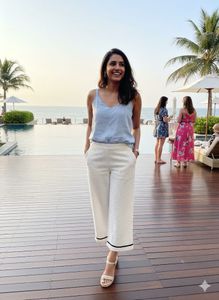 🎯 RIVIERA CHIC! 🇮🇳 ICONIC Textured Culottes