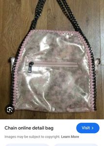 Metallic Chain Detail Bag
