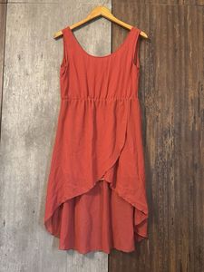 Coral Hi-Lo Dress