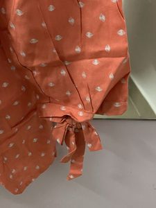 Peach Polka Dot Top