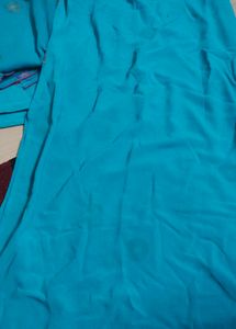 Italian crapTeal Embellished Kurta Set