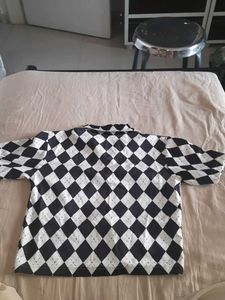 Checkered Short Sleeve Shirt 32 bust size
