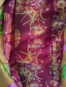 Saree With Beautiful Flower 🌺🌹